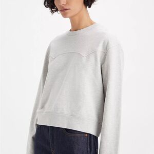 Levi’s Howdy Crewneck Sweater - Women’s Grey Crewneck Sweater